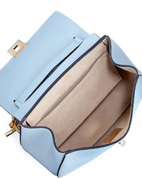 Chloé Chloe Drew Leather Shoulder Bag Fresh Blue