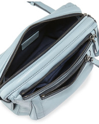 Marc by Marc Jacobs Cube Lamb Leather Messenger Bag Ice Blue