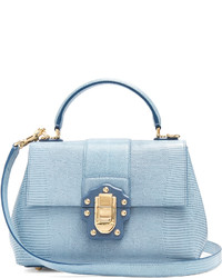 Dolce & Gabbana Lucia Small Iguana Effect Leather Bag