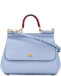 Dolce & Gabbana Medium Light Blue Sicily Shoulder Bag