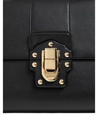 Dolce & Gabbana Medium Lucia Studded Handle Leather Bag