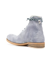 Individual Sentiments Textured Lace Up Boots
