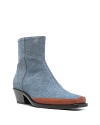 Diesel Square Toe Zip Up 55mm Boots