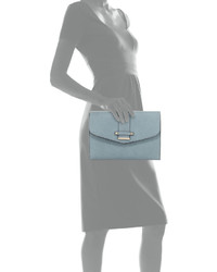 Neiman Marcus Cheyenne Envelope Clutch Bag Light Blue