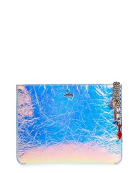 Christian Louboutin Loubicute Crinkled Leather Pouch