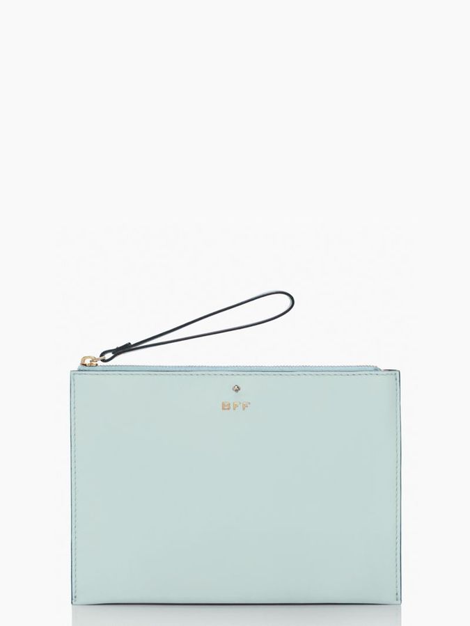 kate spade blue clutch