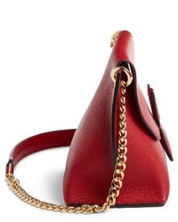 Loewe Avenue Leather Crossbody Bag Red