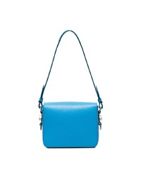 Off-White Blue Bulldog Clip Leather Shoulder Bag