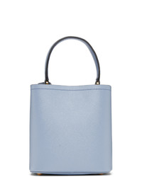 Prada Blue Saffiano Small Double Bag