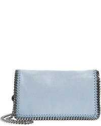 Stella McCartney Falabella Shaggy Deer Faux Leather Crossbody Bag Blue