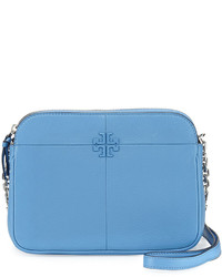 Tory Burch Ivy Leather Crossbody Bag Montego Blue