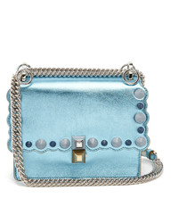 Fendi Kan I Small Canvas And Leather Cross Body Bag