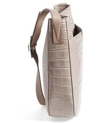 Vince Medium Croc Embossed Leather Crossbody Bag