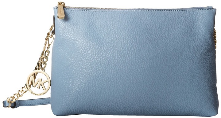 light blue michael kors wallet