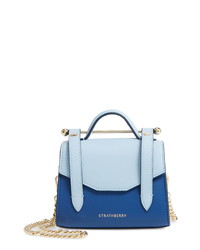 STRATHBERRY Micro Allegro Colorblock Calfskin Leather Tote
