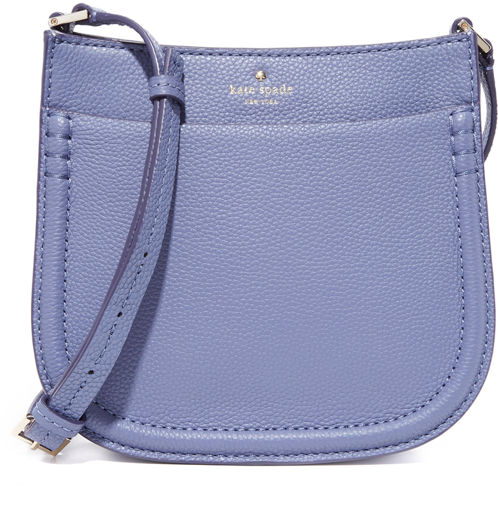 Kate Spade New York Leather Crossbody Bag - Blue Crossbody Bags, Handbags -  WKA349708