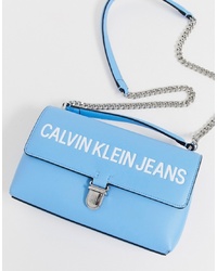 Calvin Klein Jeans Satchel Bag With Chain Detail