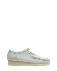 Clarks Wallabee Moc Toe Derby In White Combination At Nordstrom