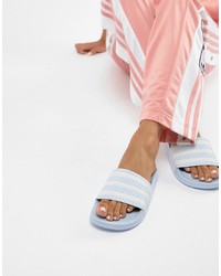 adidas Originals Adilette Slider Sandals In Blue