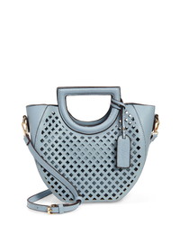 Sole Society Eppie Perforated Faux Leather Satchel