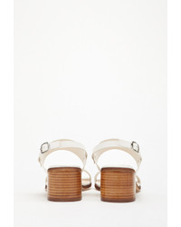 Forever 21 Faux Leather Slingback Sandals
