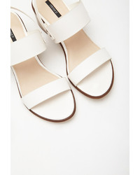 Forever 21 Faux Leather Slingback Sandals