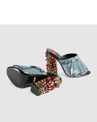 Gucci Trompe Loeil Sequin Sandal