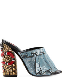 Gucci Trompe Loeil Sequin Sandal