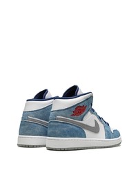Jordan Air 1 Mid French Blue Sneakers