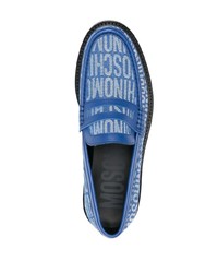 Moschino Logo Jacquard 30mm Loafers