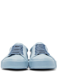 Jil Sander Blue Leather Low Top Sneakers