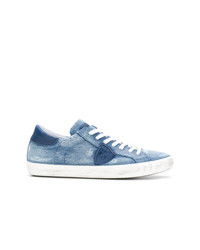 Philippe Model Lace Up Denim Sneakers