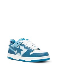 A Bathing Ape Panelled Lace Up Sneakers
