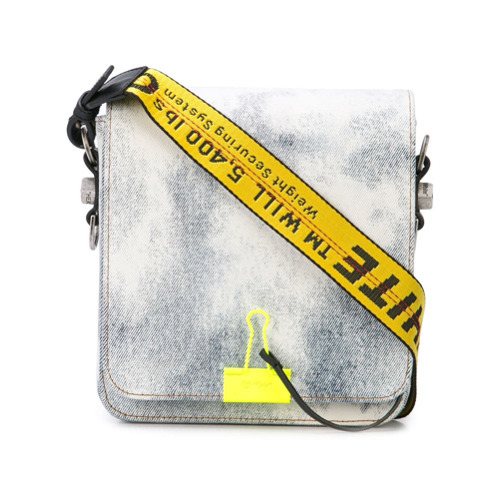 Off-White Binder Clip Denim Messenger Bag, $2,149