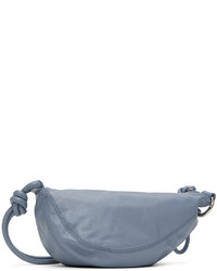 Dries Van Noten Blue Leather Messenger Bag
