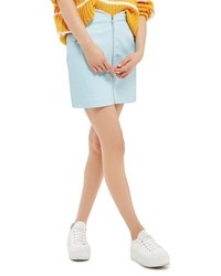 Light Blue Leather Skirts for Women | Lookastic