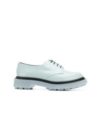 Light Blue Leather Oxford Shoes