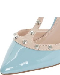 Dune Cliopatra Studded Patent Heeled Courts