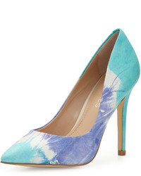 Charles by Charles David Pact Tie Dye Leather Pointed Toe Pump Ocean