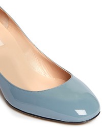 Nobrand Patent Leather Ankle Strap Pumps