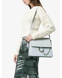 Chloé Grey Faye Leather Shoulder Bag