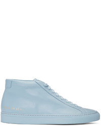 Common Projects Blue Original Achilles Mid Sneakers