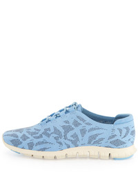 Cole Haan Zerogrand Perforated Leather Sneaker Dusk Blue