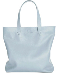 Baby Blue Soft Leather Tote