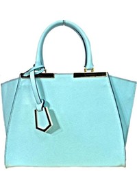 Leather Country Light Blue Satchel