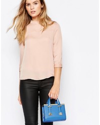 Ted Baker Leather Metal Bar Minature Tote