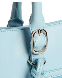 ChicNova Light Blue Pu Rivets Embellished Tote Bag