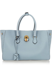 Mallet Co Zeus Textured Leather Tote Sky Blue