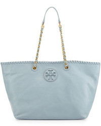 Tory Burch Marion East West Tote Bag Light Blue