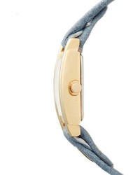 La Mer Collections Leather Wrap Strap Watch 22mm